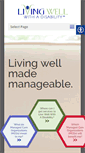Mobile Screenshot of livingwellwithadisability.org